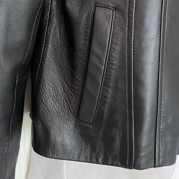 Steilmann Leather Bomber Jacket | Excellent Condition | Women's Outerwear - Picture 7 of 15